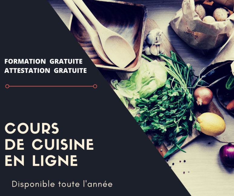 COURS DE CUISINE EN LIGNE