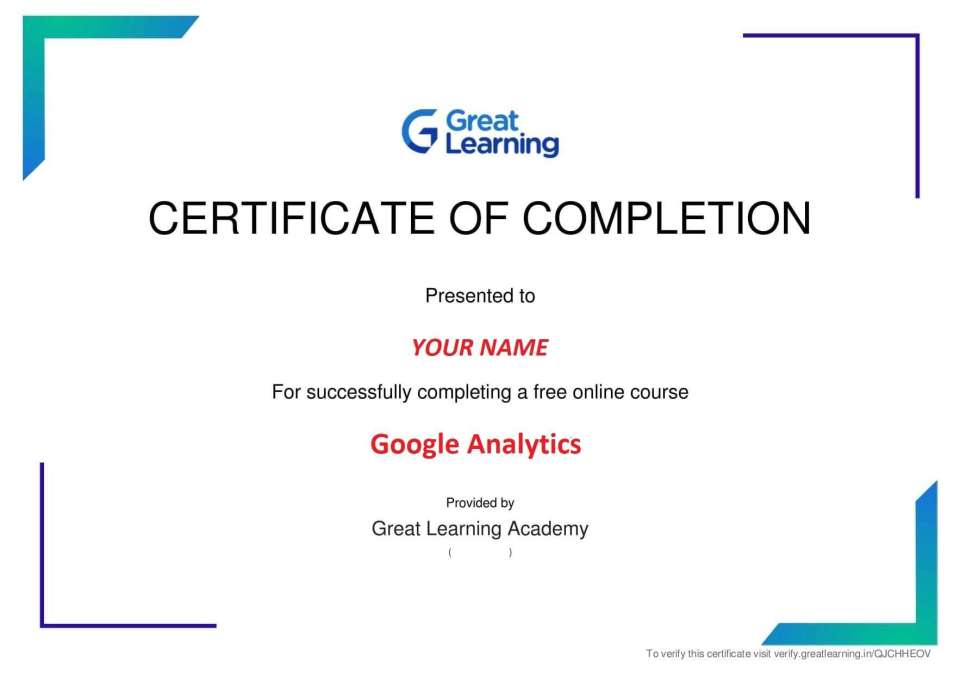 Google Analytics Certificate