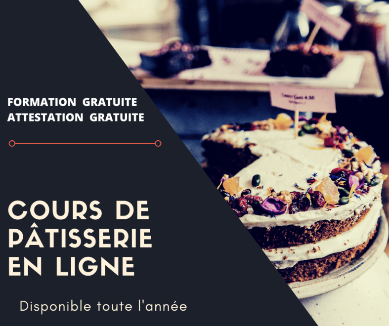 COURS DE PÂTISSERIE EN LIGNE